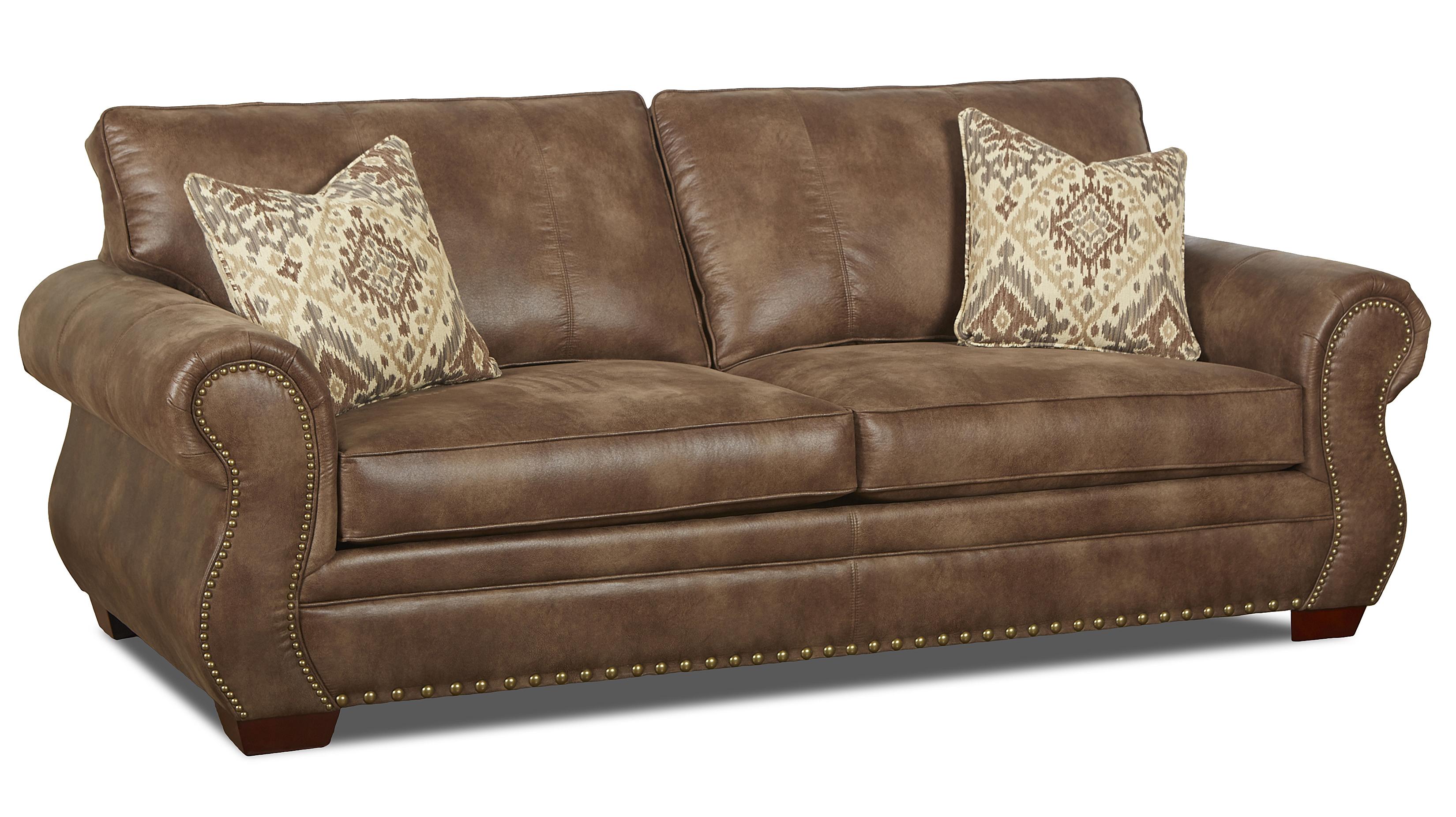 Klaussner Blackburn Traditional Innerspring Sleeper Sofa with Nailhead